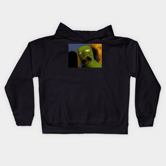 Sewer Ghoul Kids Hoodie by EPMProjects